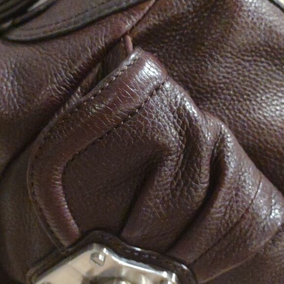 Large Vintage Brown Makowsky Leather Purse.  P1 - Picture 2 of 9